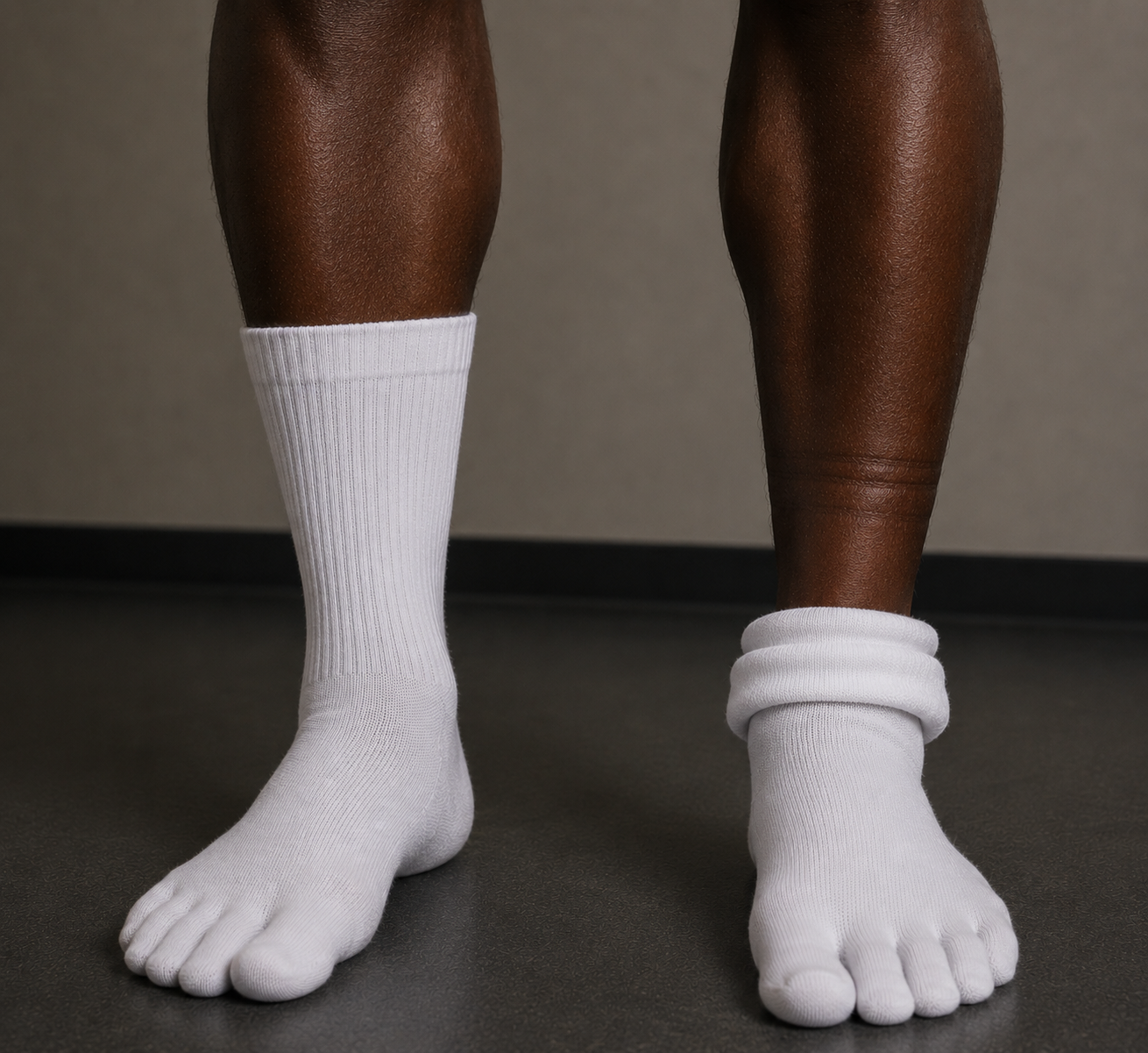 Should my socks leave a mark on my calf?