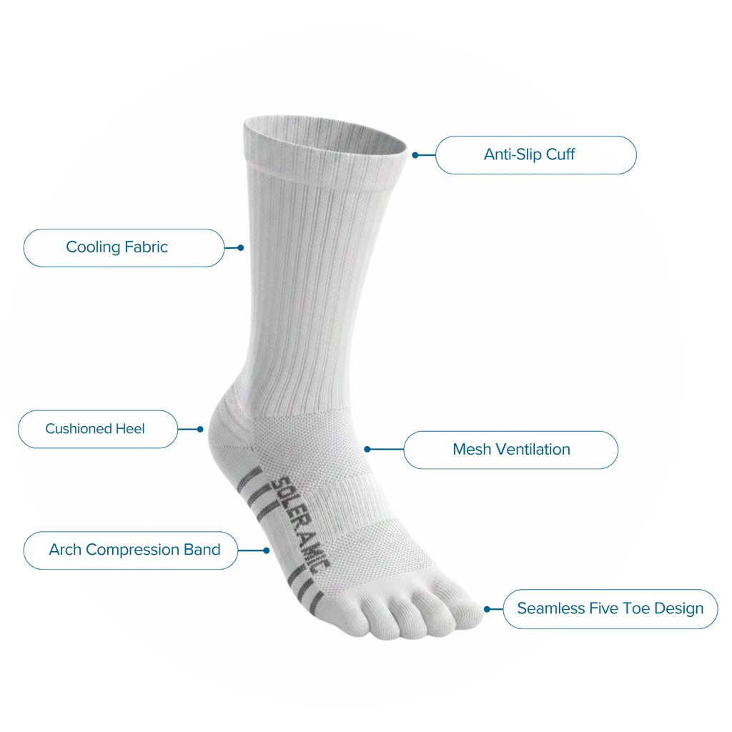 My Store Performance Crew Sock featuring breathable fabric and cushioned sole, designed for comfort and durability.